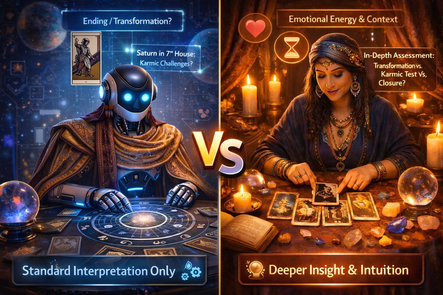AI standard interpretation compared with human deeper insight and intuition